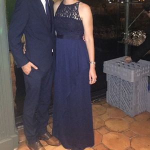 Adrianna Papell Navy bridesmaid dress